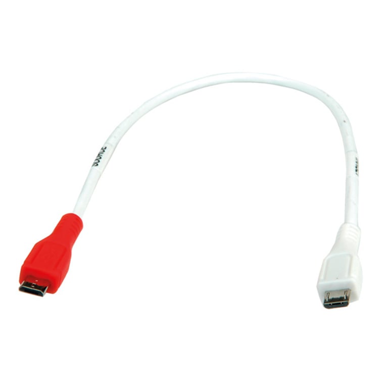 VALUE 11.99.8307 kabel USB USB 2.0 0,3 m Micro-USB B Biały 11.99.8307