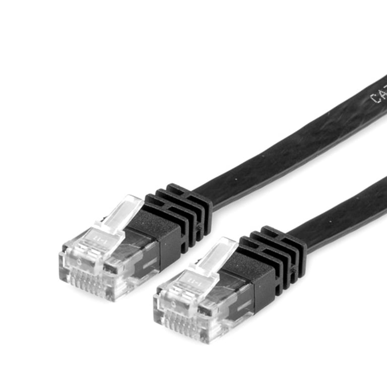 VALUE 21.99.0821 kabel sieciowy Czarny 1 m Cat6a U/UTP (UTP)