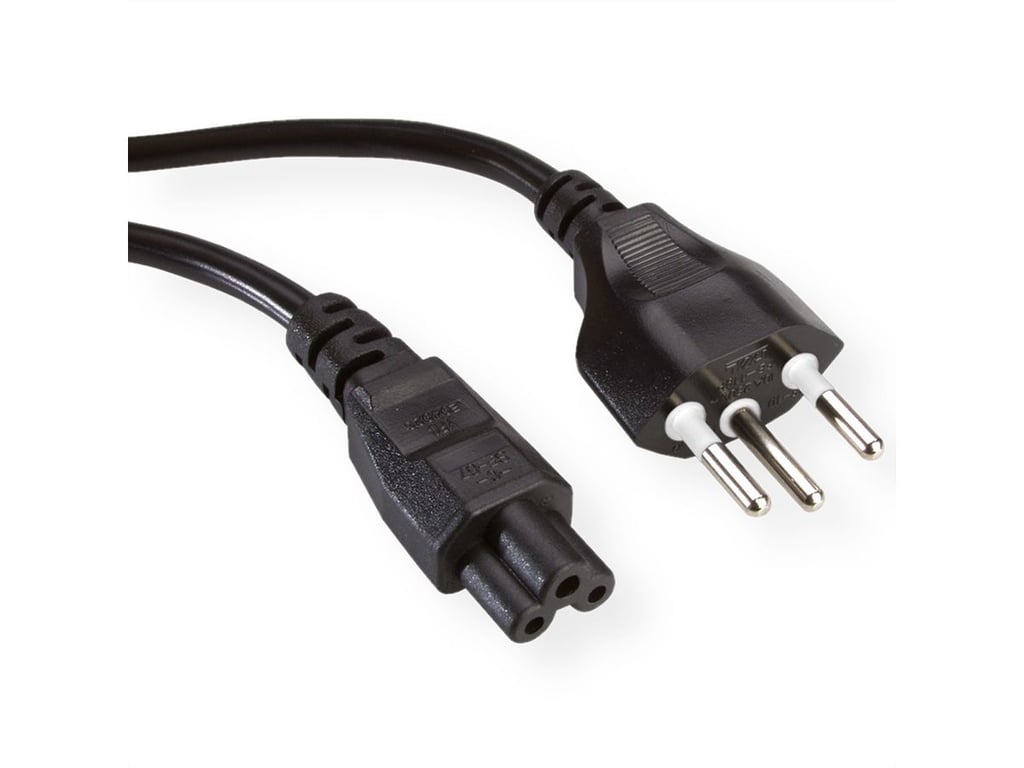 VALUE 19.99.2097 kabel zasilające Czarny 1 m T12 IEC C5 19.99.2097