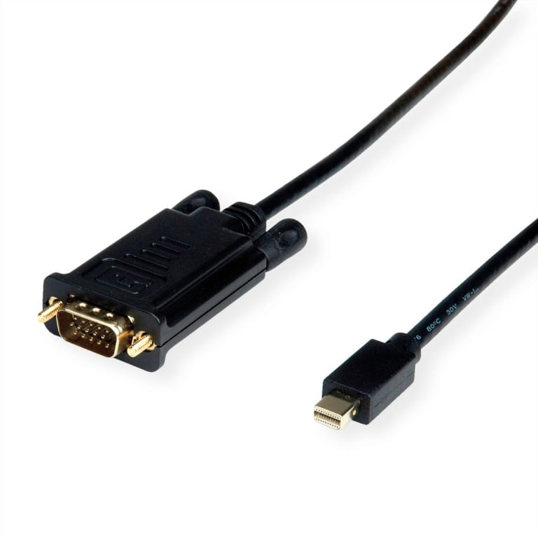 VALUE 11.99.5805 adapter kablowy 1 m Mini DisplayPort VGA (D-Sub) Czarny 11.99.5805