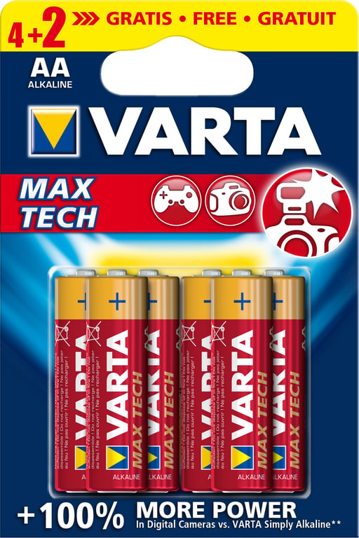 Varta Max Tech AA06 4+2pcs Jednorazowa bateria Alkaliczny