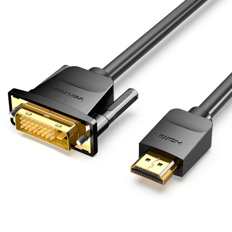 Vention ABFBF adapter kablowy 1 m HDMI Typu A (Standard) DVI-D Czarny