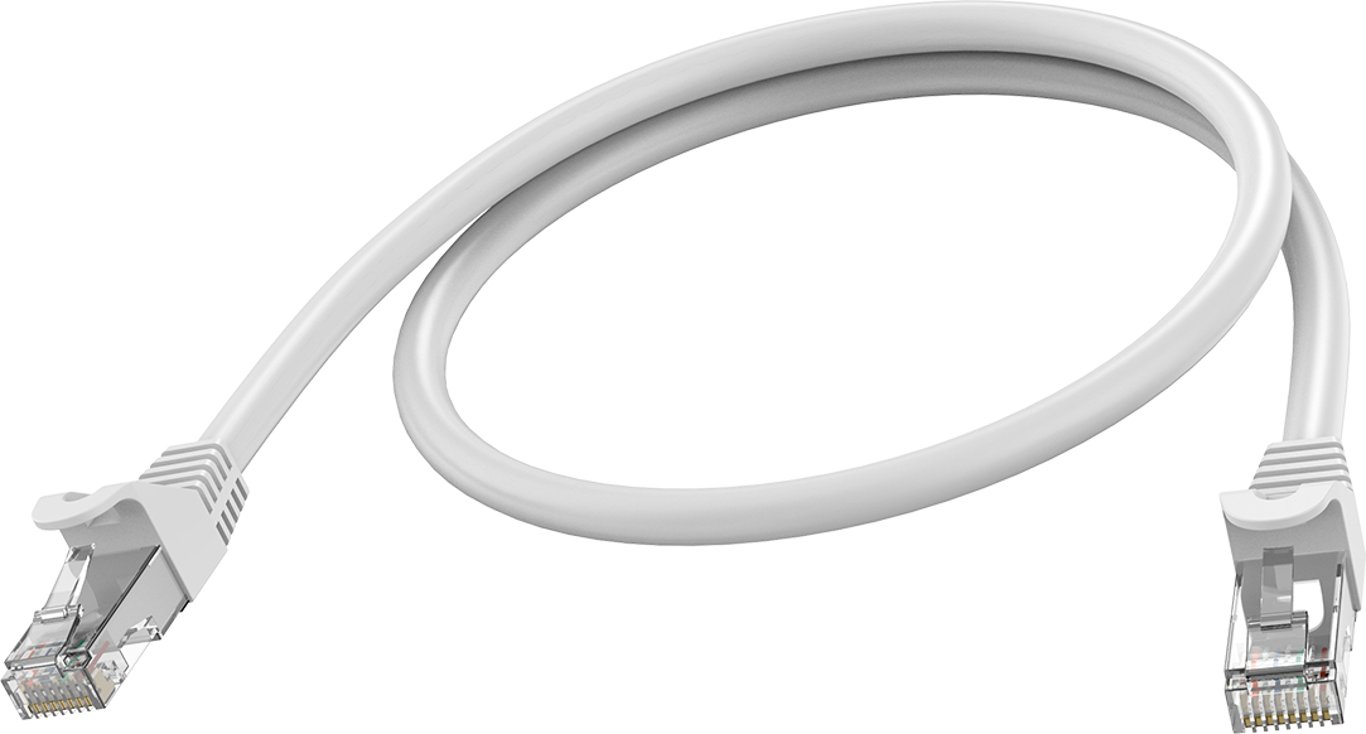 Vision TC 0.5MCAT6A kabel sieciowy Biały 0,5 m Cat6a U/UTP (UTP) TC 0.5MCAT6A