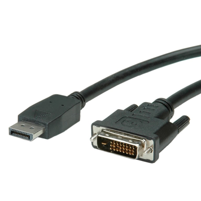 VALUE 11.99.5613 adapter kablowy 1 m DisplayPort DVI-D Czarny