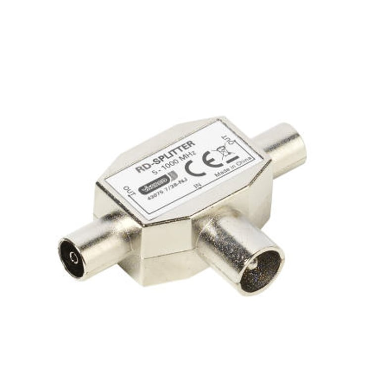 Vivanco 48075 rozgałęźnik kablowy Rozdzielacz kabli Metaliczny 48075