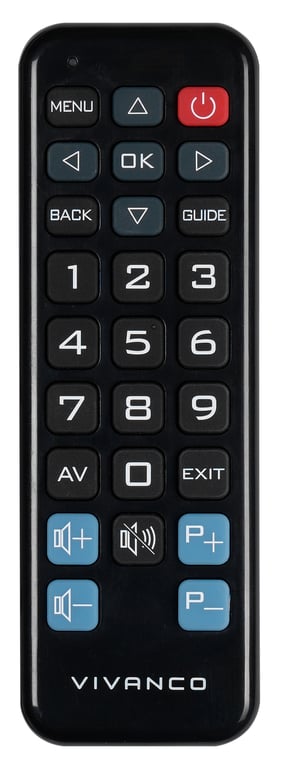 Vivanco RR Z130 pilot TV Naciśnij przyciski