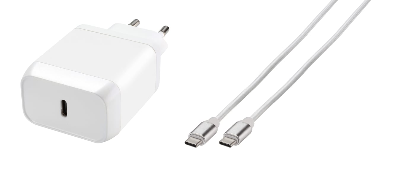 Vivanco Super Fast Power Delivery Charger Set Uniwersalne Biały Prąd przemienny Wewnętrzna