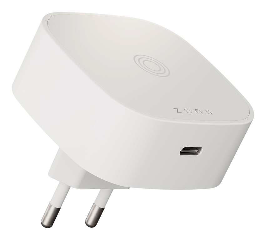 ZENS ZESC18W/00 ładowarka do urządzeń przenośnych Słuchawki, Smartfon, Uniwersalne Biały Prąd przemienny Bezprzewodowe ładowanie Szybkie ładowanie Wewnętrzna