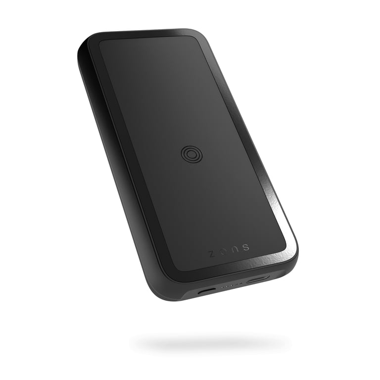 ZENS ZEPP03M/00 bank mocy 4000 mAh Bezprzewodowe ładowanie Czarny