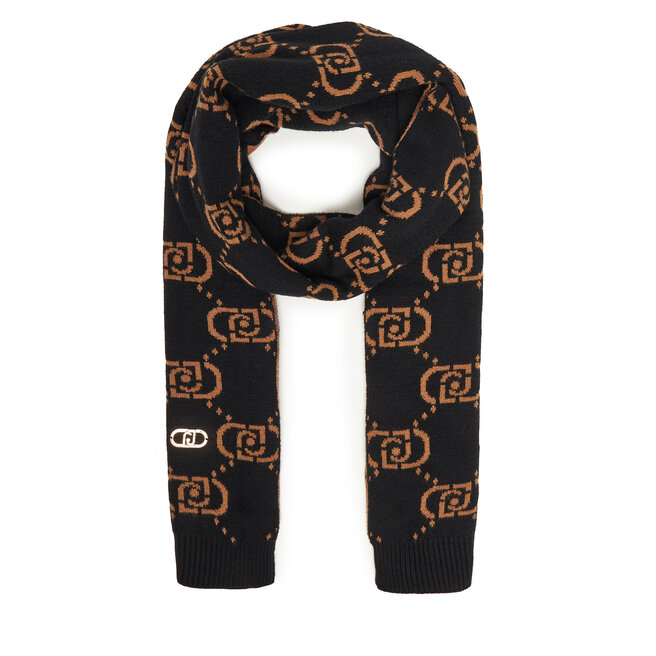 Szalik Liu Jo Sciapa Logo Monog 2F5004 M0300 Czarny