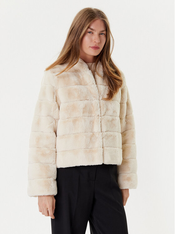 Marella Futro Carpazi 2525456011 Écru Regular Fit