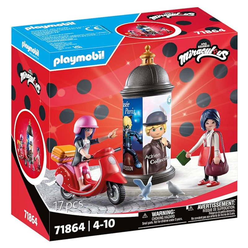 Playmobil Miraculous Przejażdżka skuterem po Paryżu 71864