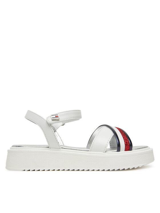 Tommy Hilfiger Sandały Sandal T4A2-33799-0273 Biały