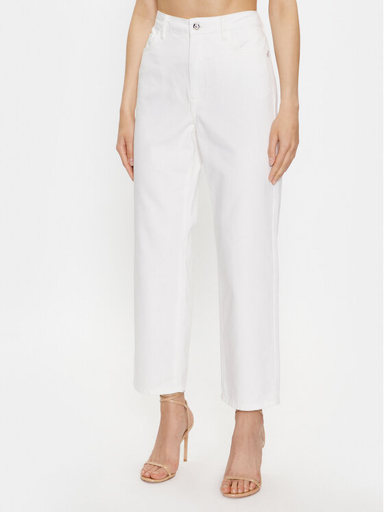 Patrizia Pepe Jeansy 2P1535/D045-W146 Biały Regular Fit