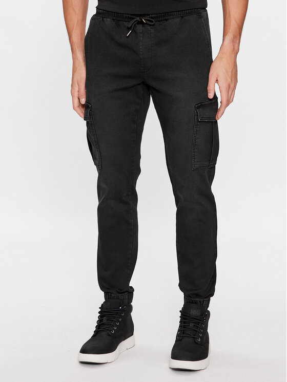 Only & Sons Spodnie materiałowe 22027398 Czarny Regular Fit