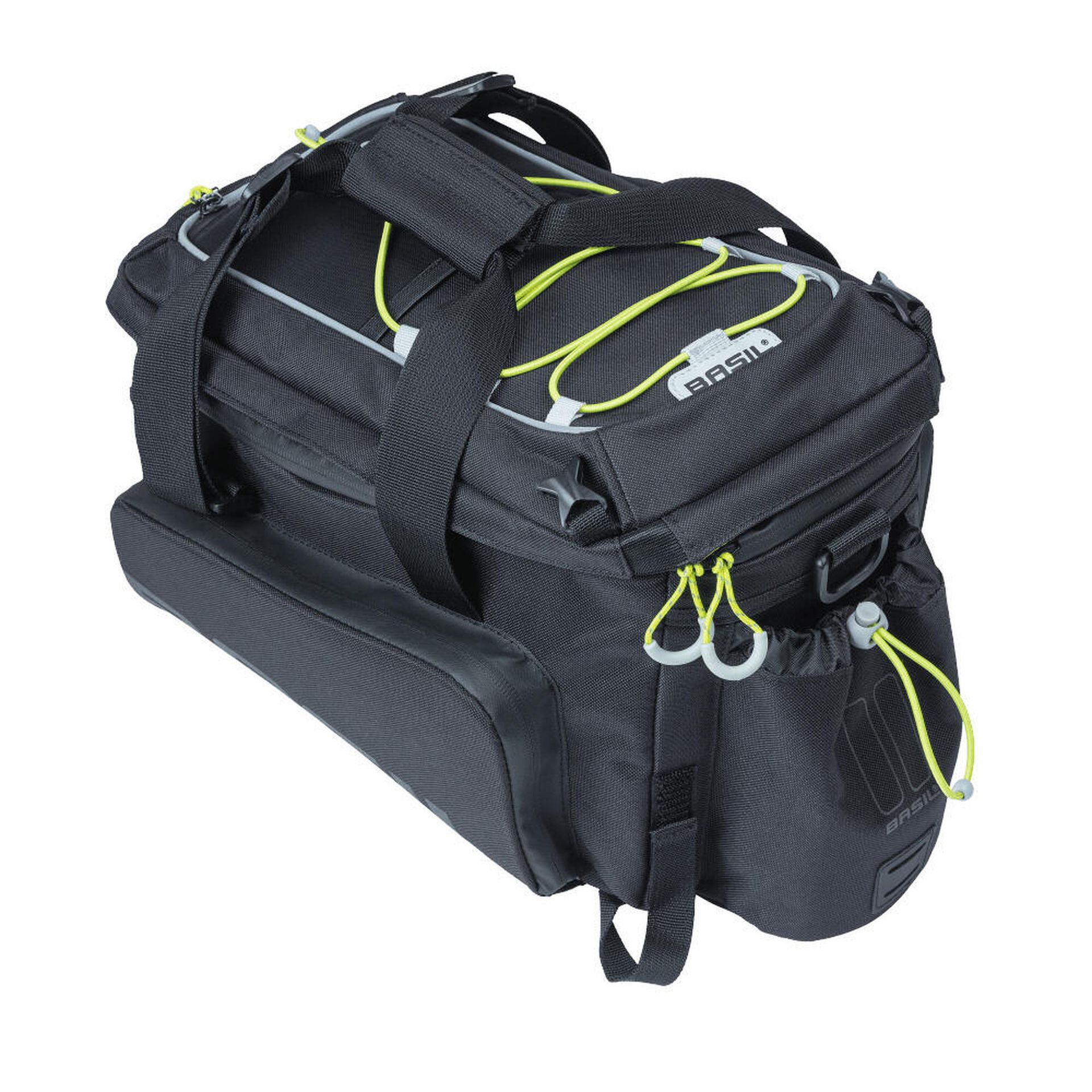 Basil Miles Trunkbag XL Pro Pannier Bag 9-36l, czarny/turkusowy 2022 Sakwy 18295