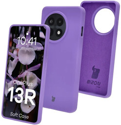 Bizon Silikonowe etui Soft Case do OnePlus 13R, fioletowe