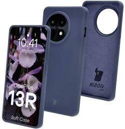 Bizon Silikonowe etui Soft Case do OnePlus 13R, ciemnoniebieskie
