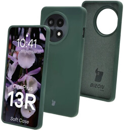 Bizon Silikonowe etui Soft Case do OnePlus 13R, ciemnozielone
