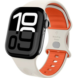 Spigen Pasek Nano Pop do Apple Watch 49/46/45/44 mm, beżowo-pomarańczowe