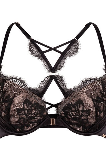 Hunkemöller Biustonosz usztywniany Cynthia z fiszbinami Czarny