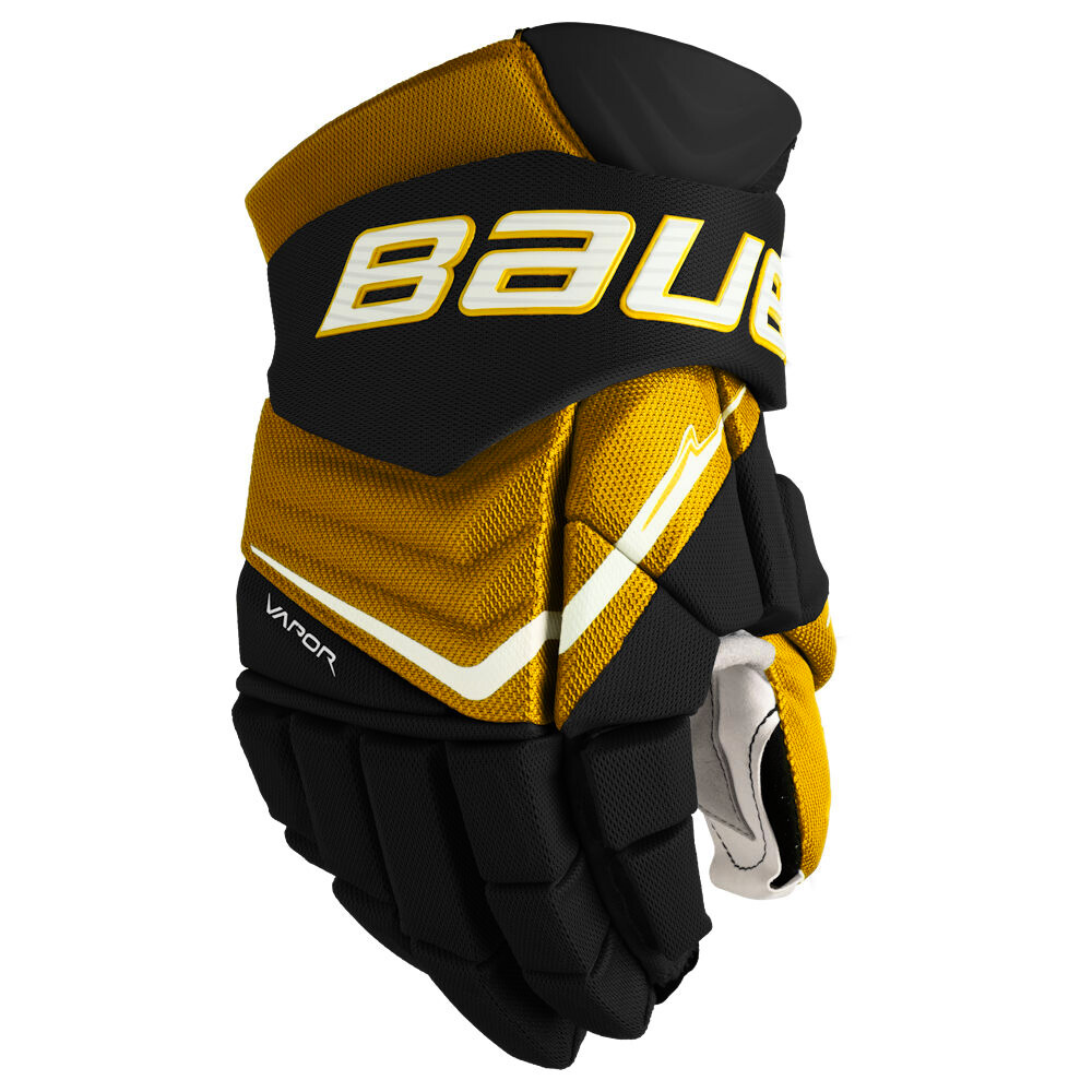 Rękawice hokejowe Bauer Vapor FLYLITE Black/Gold Intermediate 13 cali