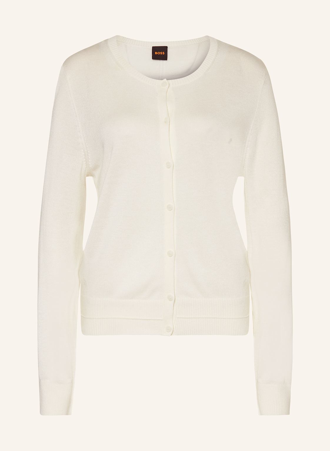 Boss Kardigan Fiaffizza weiss