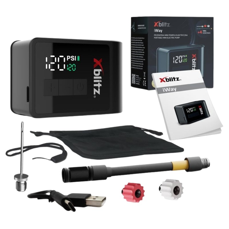 Xblitz iWay Przenośna Mini Pompka Elektryczna