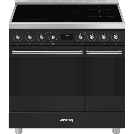 SMEG C92IPN2 Srebrno-czarny