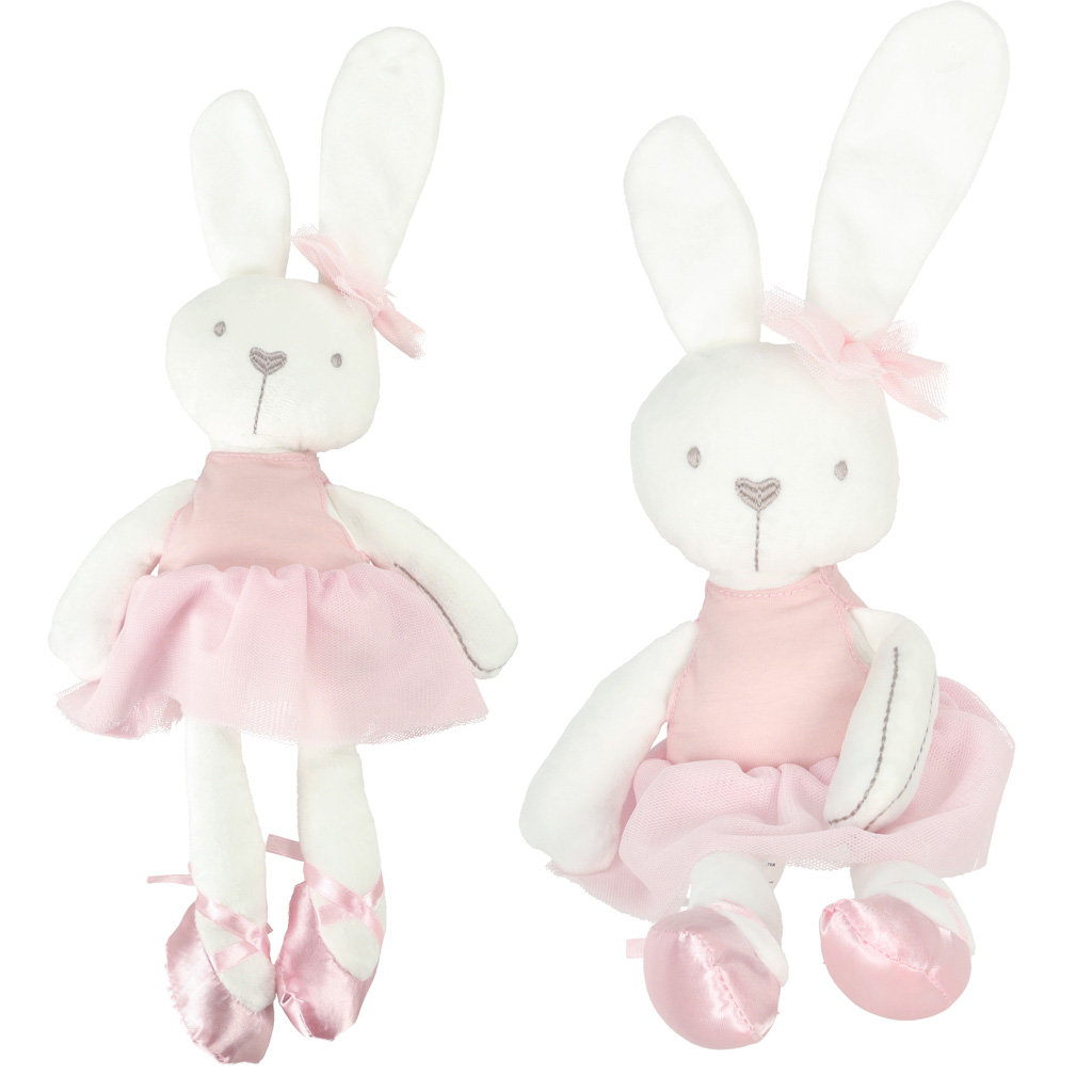 Maskotka Królik Pluszowa w Sukience Pluszak Przytulanka Zabawka Duża 42 cm