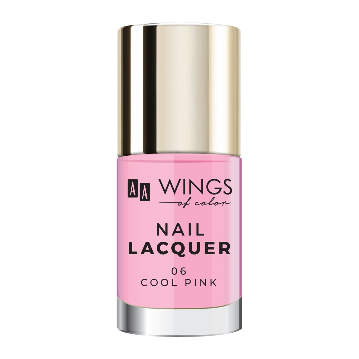 AA WINGS OF COLOR Nail Lacquer Lakier do paznokci 06 Cool Pink 10 ml