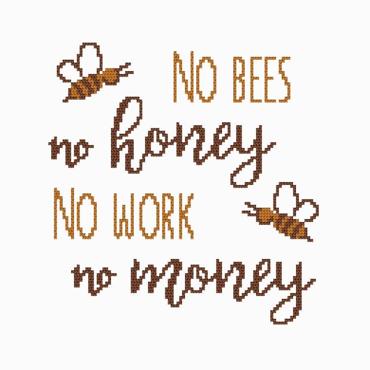 Haft krzyżykowy - Zestaw do haftu - Honey