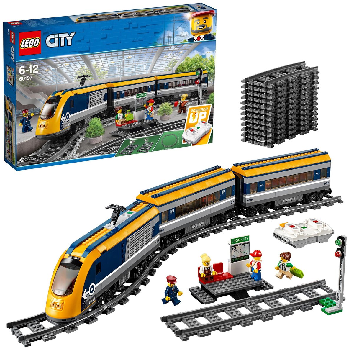 Klocki LEGO City Zestaw Pociąg pasażerski Passager Train 60197