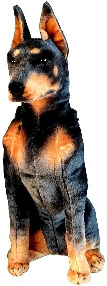 Maskotka Piesek Doberman Siedzący Dubi - 66Cm