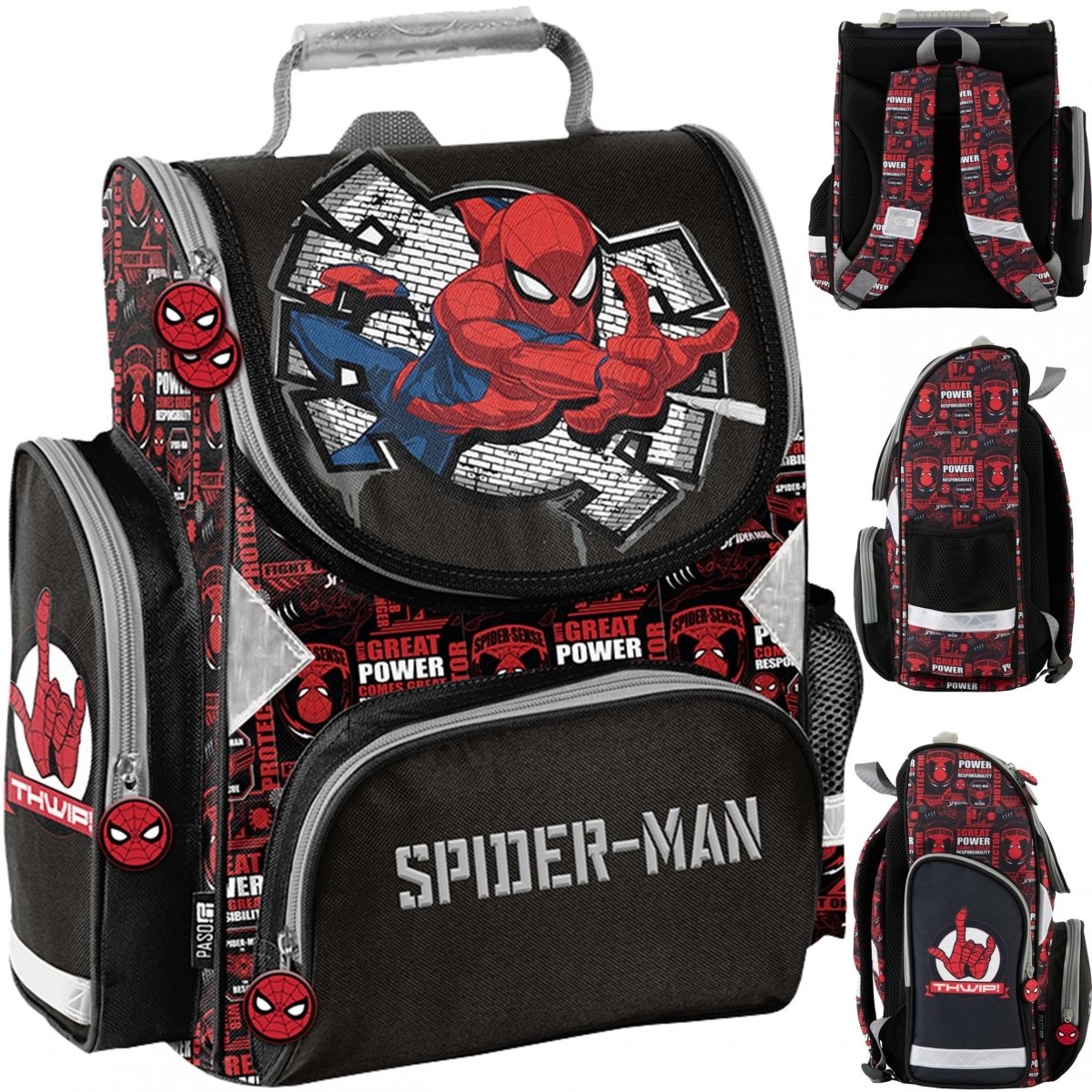TORNISTER SPIDER-MAN SZKOLNY MARVEL DO PODSTAWÓWKI DLA CHŁOPAKÓW PASO