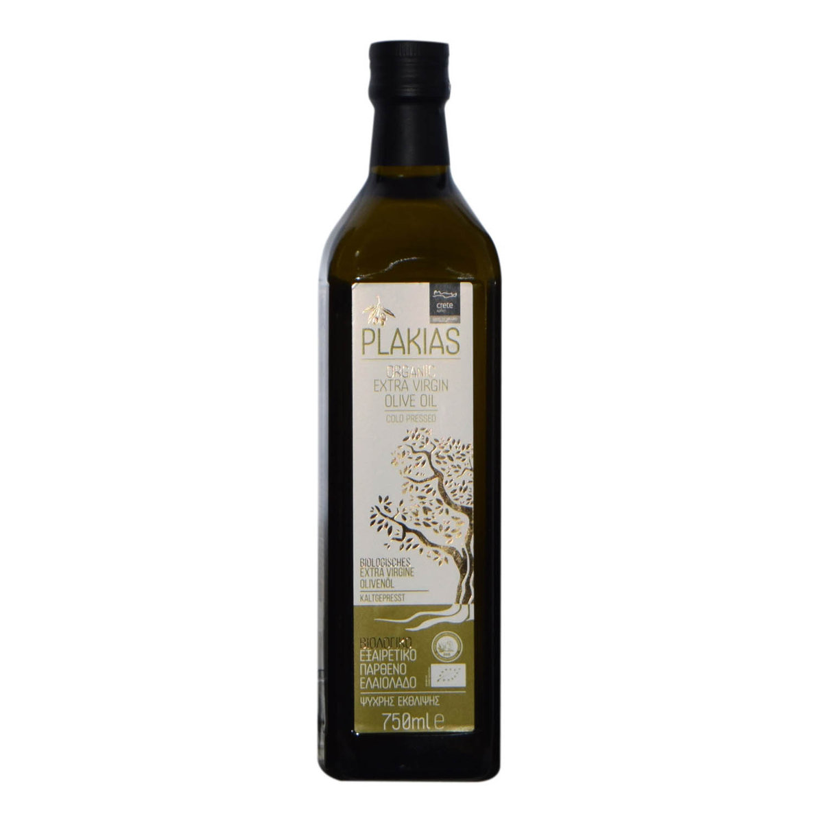 Oliwa z oliwek Extra Virgin BIO Plakias 750 ml butelka