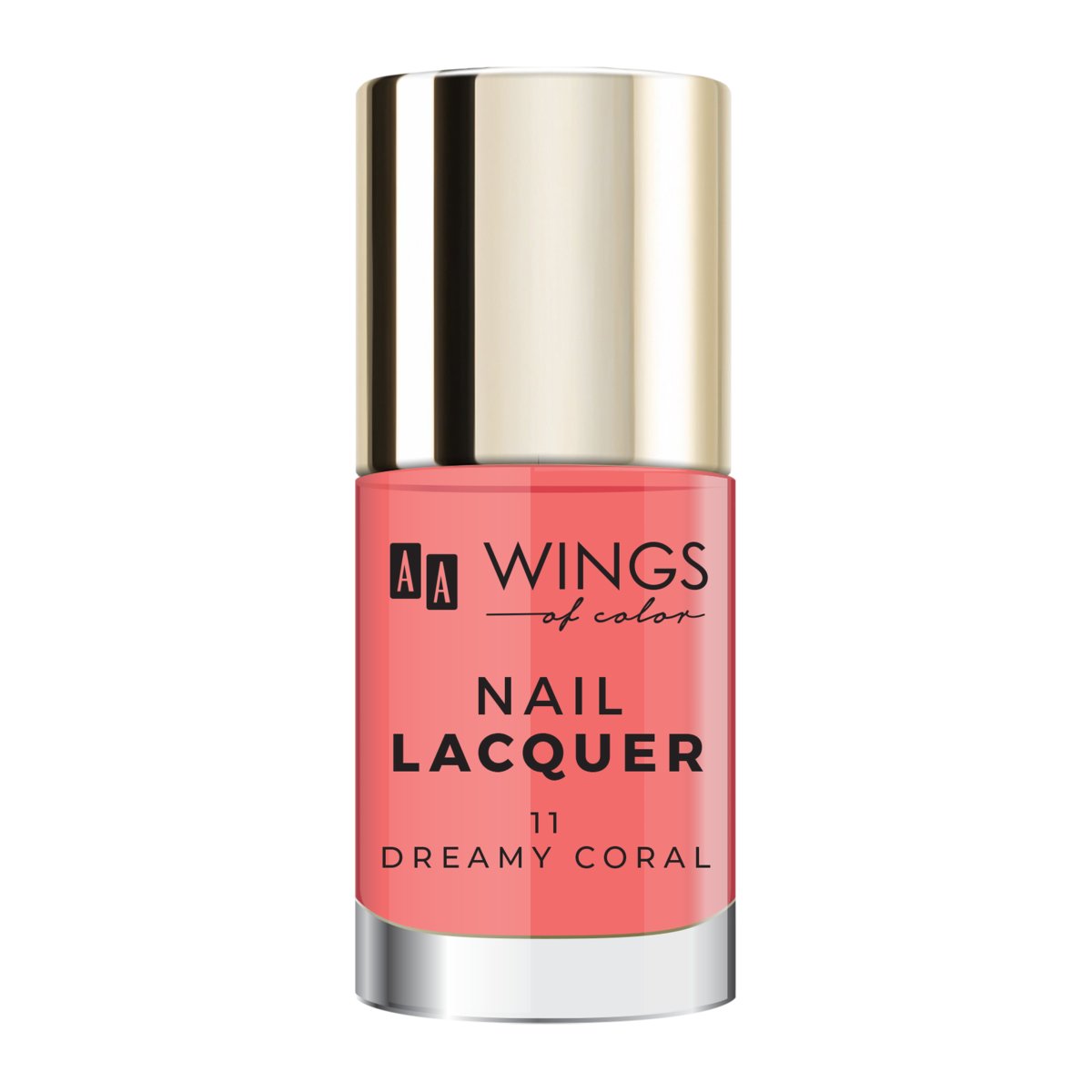 AA WINGS OF COLOR Nail Lacquer Lakier do paznokci 11 Dreamy Coral 10 ml