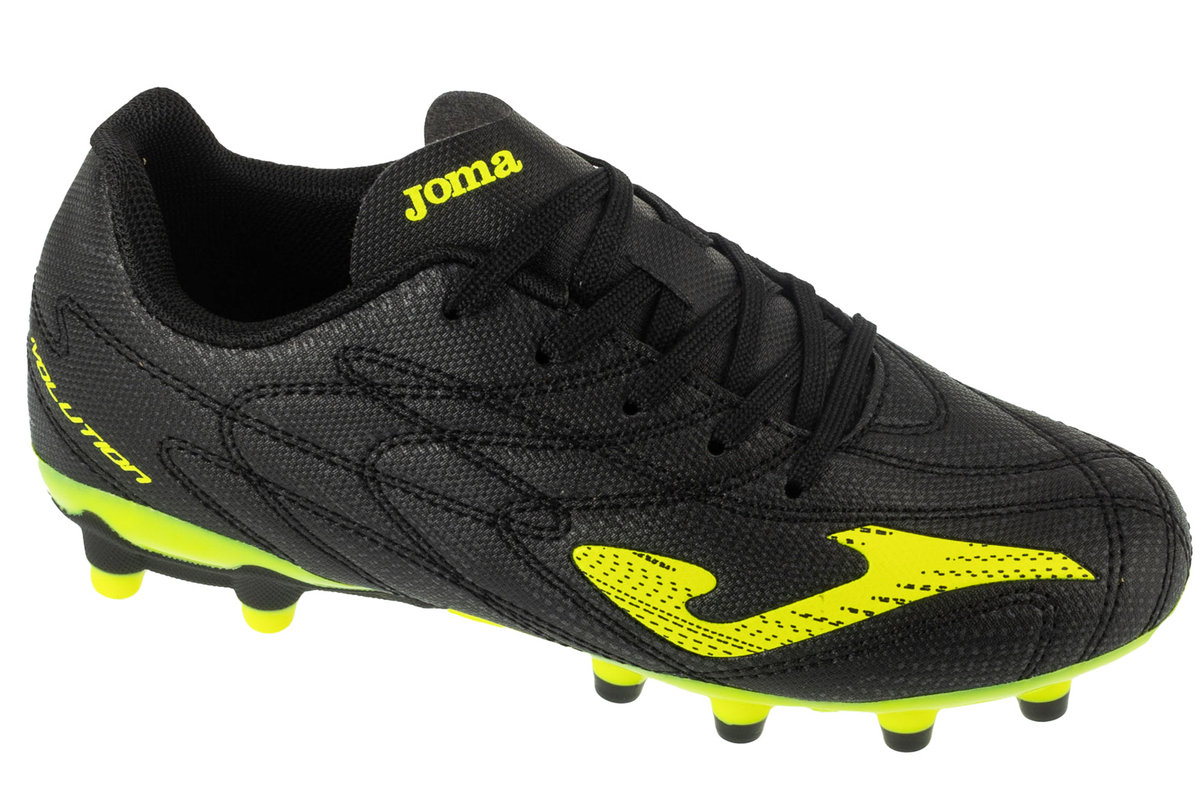 Joma Evolution Jr 2501 FG EVJW2501FG, dla chłopca, buty piłkarskie - korki, Czarne