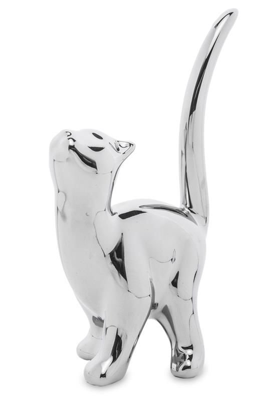 Figurka PIGMEJKA Kot, biała, 15,5x8,5x5 cm