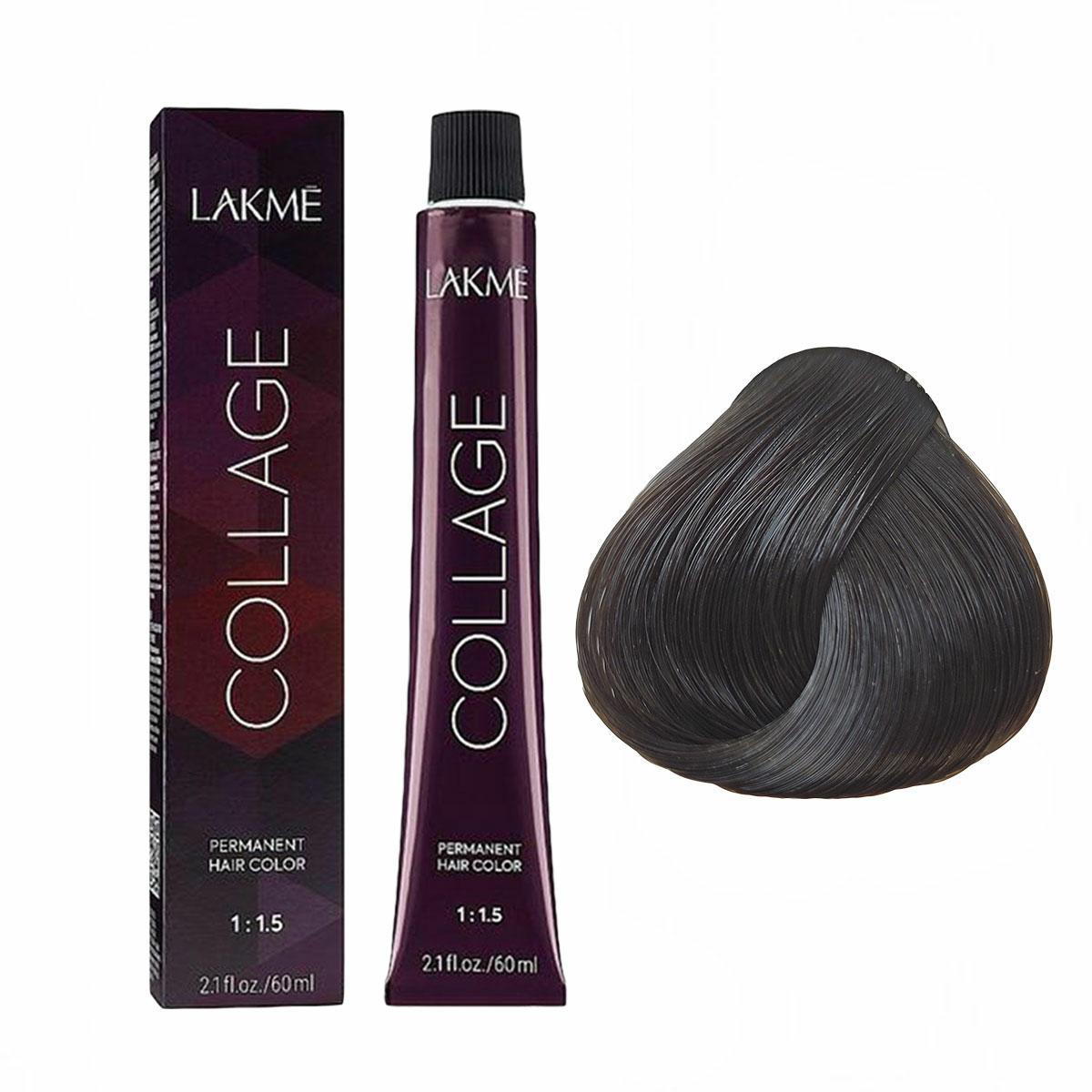 Lakme Collage, farba do włosów trwale koloryzująca, 4/00, 60ml