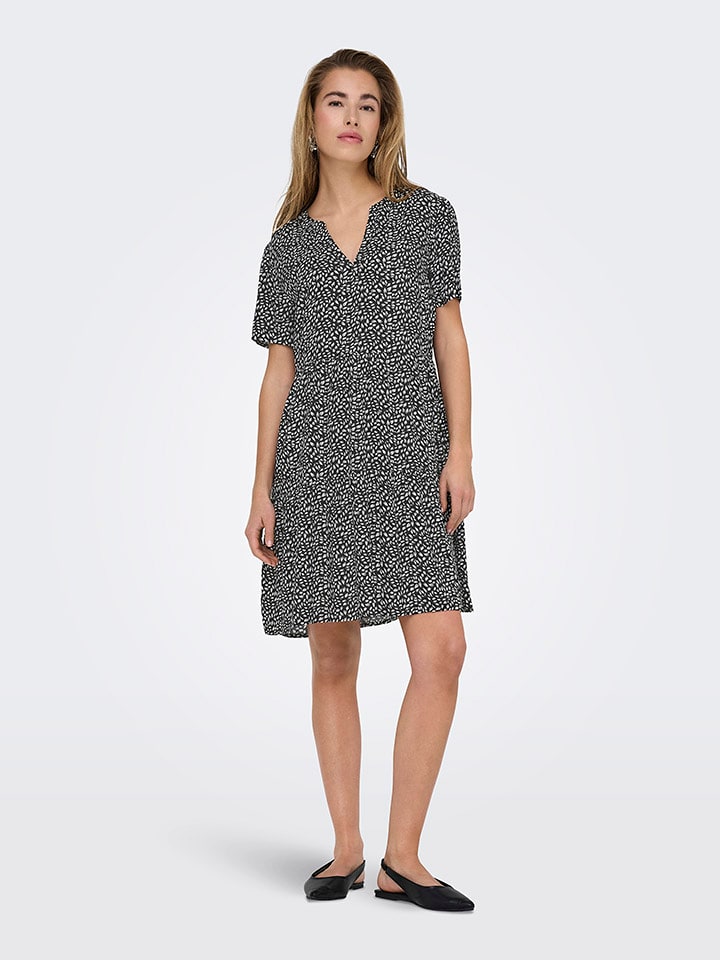 ONLY Sukienka w kolorze czarno-białym