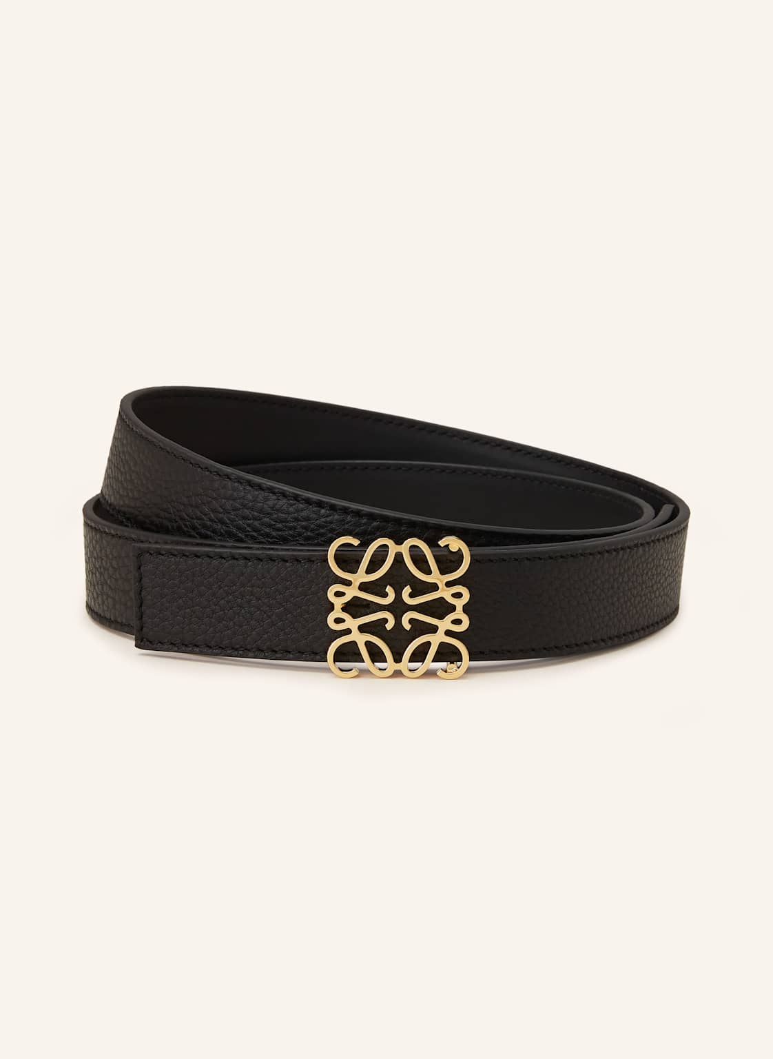 Loewe Pasek Dwustronny Anagram schwarz