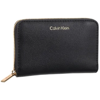 Portfel Foil Logo Medium Zip Around Black/Toasted Coconut LV04F1091G 332 (CK683-a) Calvin Klein