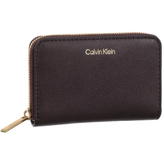 Portfel Foil Logo Medium Zip Around Fudge/Espresso LV04F1091G 33A (CK683-b) Calvin Klein