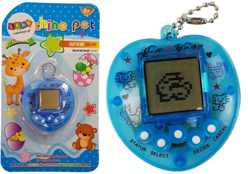 DLA DZIECI GRA ELEKTRONICZNA TAMAGOTCHI NIEBIESKA