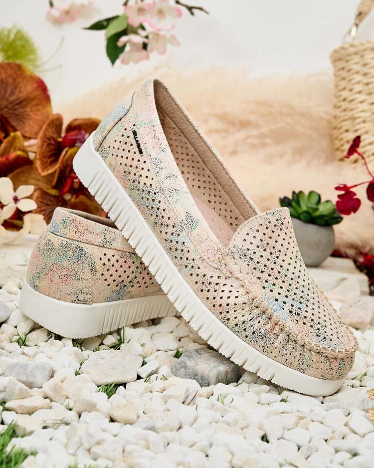 Royalfashion Ażurowe mokasyny damskie Nafis-37