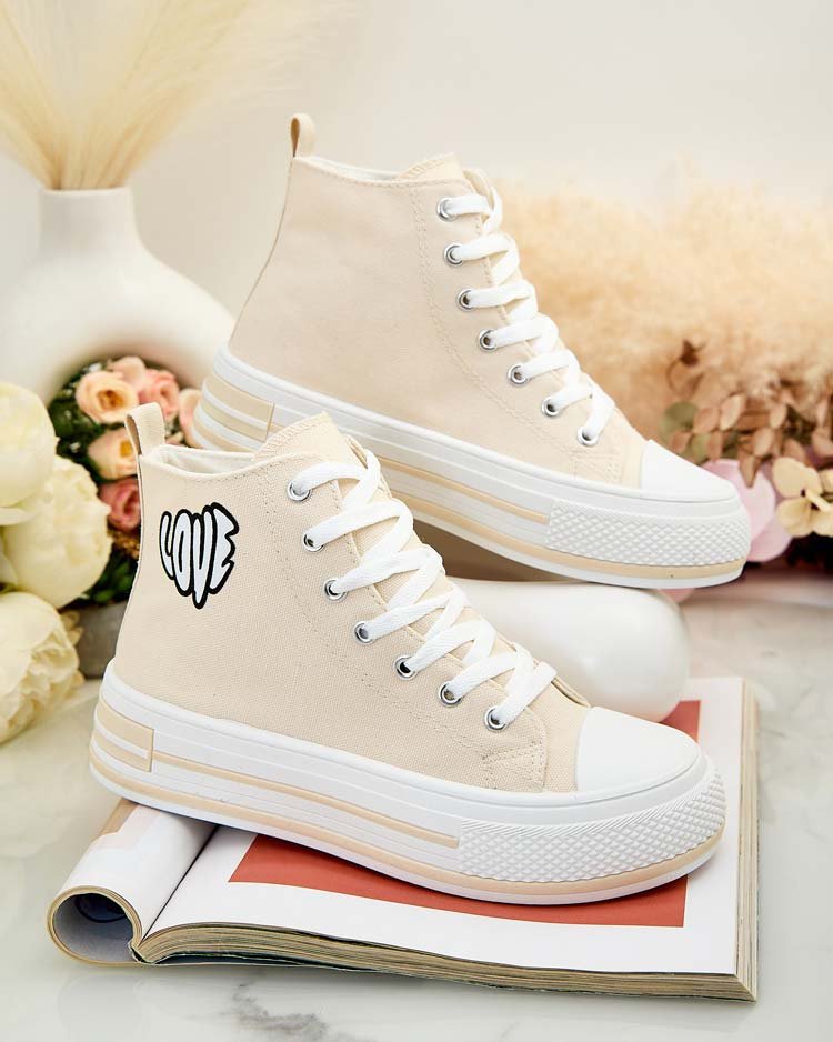 Royalfashion Sportowe trampki damskie z printem Lizz-39