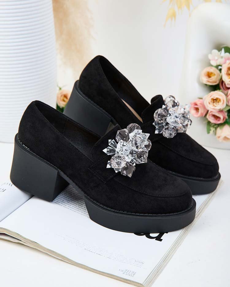 Royalfashion Półbuty damskie na wysokim słupku Pegorani-38