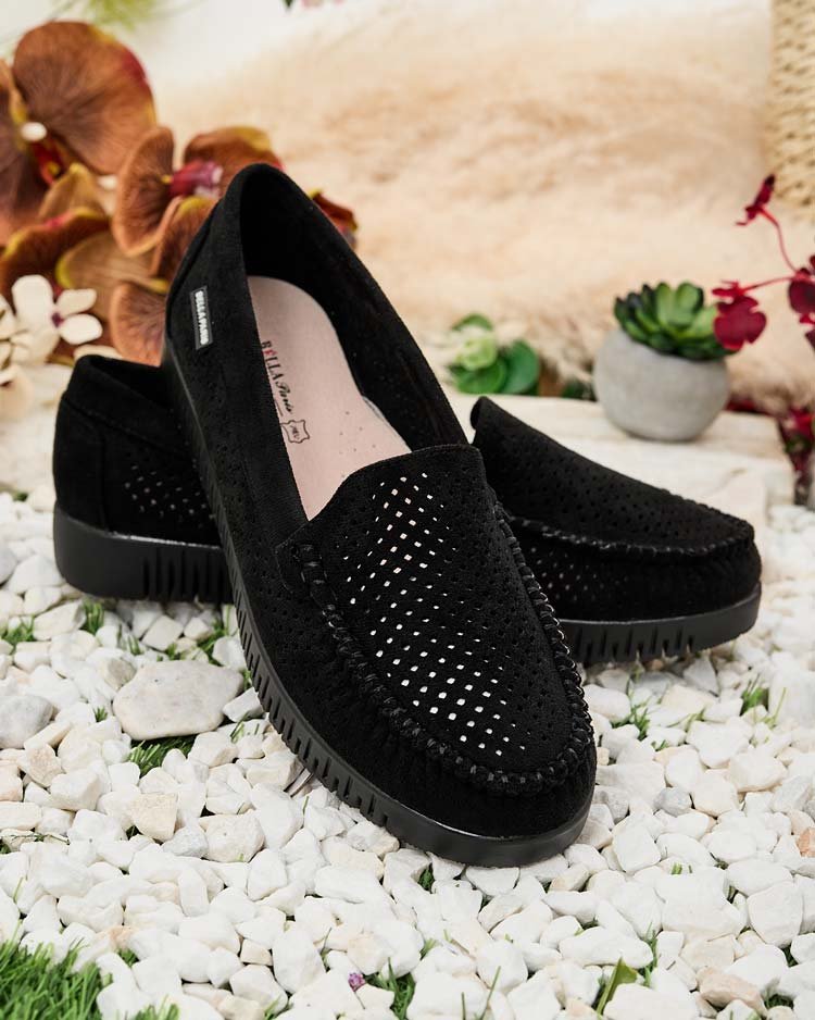 Royalfashion Ażurowe mokasyny damskie Nafis-36