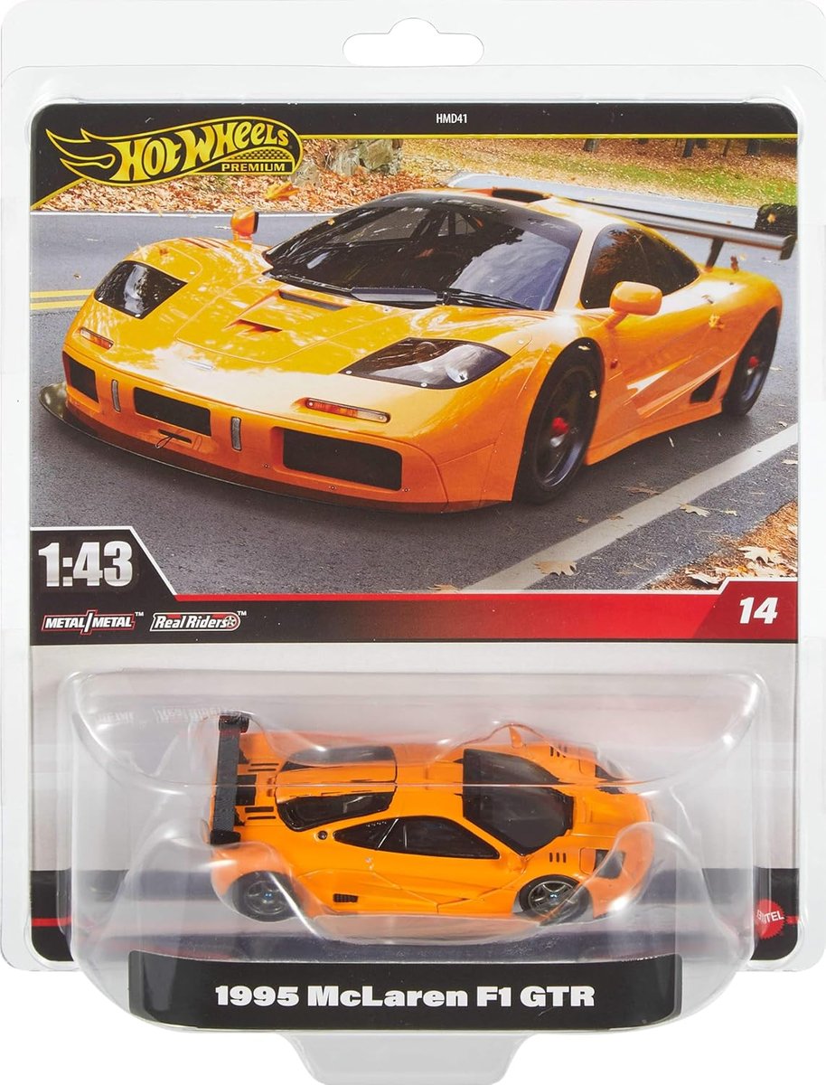 HOT WHEELS 1995 McLAREN F1 GTR 1:43 HWT15